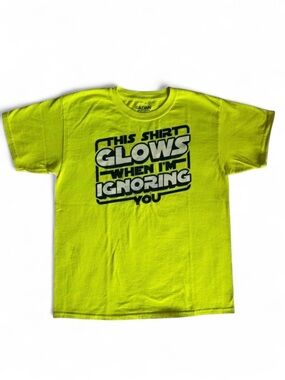 Neon Green "This Shirt Glows" Graphic Tee - Y2K Rave Style 💚